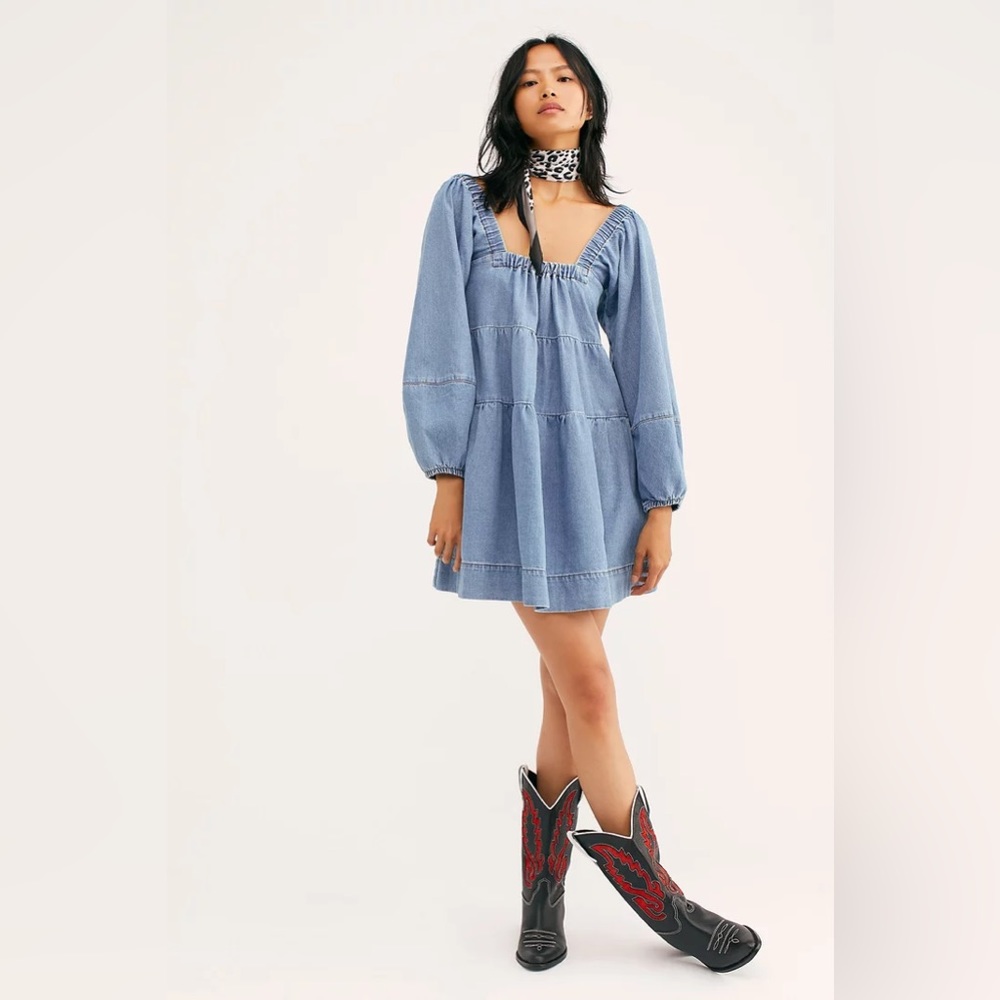 Free People Lou Jean Babydoll Dress